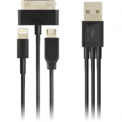 Opladere og kabler - USB oplader med flere stik