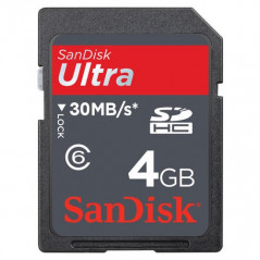 Hukommelseskort - Sandisk SDHC 4GB hukommelseskort (klasse 6)