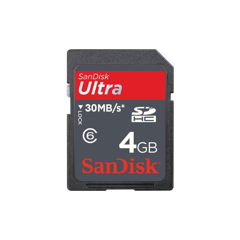 Hukommelseskort - Sandisk SDHC 4GB hukommelseskort (klasse 6)