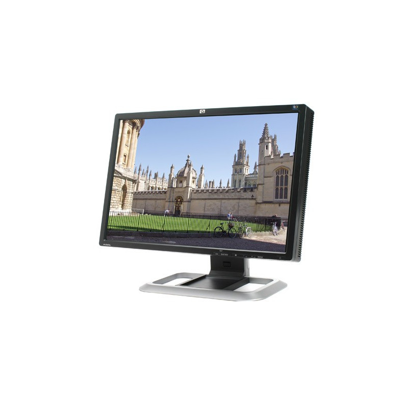 Brugte computerskærme - HP 24-tommers LCD-skærm af ældre model (brugt)