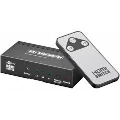 Skærmkabel & skærmadapter - Goobay HDMI Switch med fjernbetjening