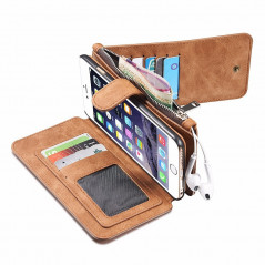 Plånboksfodral i läder till iPhone 6/6S