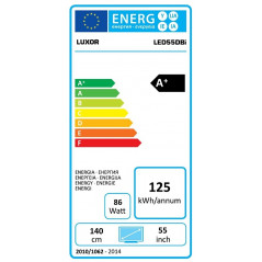 Billige tv\'er - Luxor 55-tommer LED TV