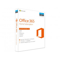 Microsoft Office 365 Hjem til 5 computere på et år