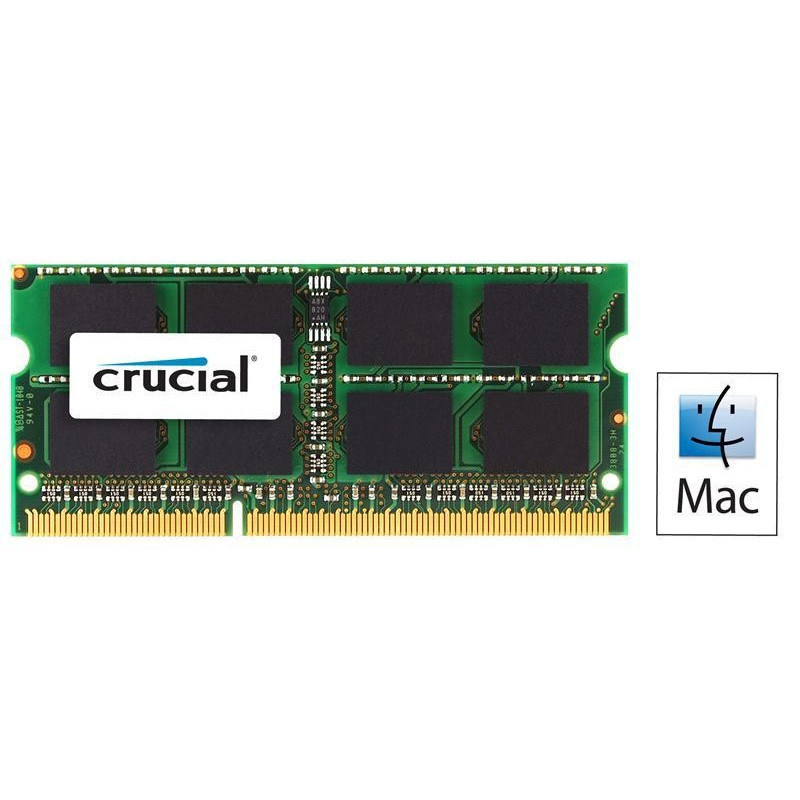Brugt RAM - Crucial DDR3 PC8500/1066MHz 4GB CL7 SODIMM Mac