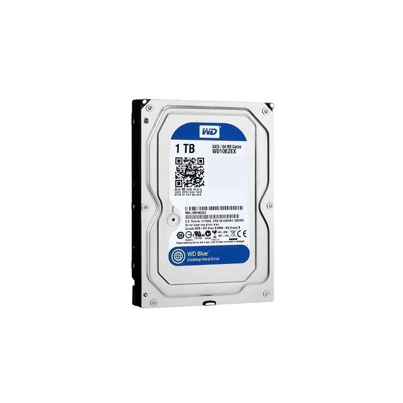 1 TB Western Digital HD 3,5" SATAIII 7200rpm 64MB Blue - WD10EZEX |... Interne harddiske - 1 TB Western Digital HD 3,5" SATAIII 7200rpm 64MB Blue
