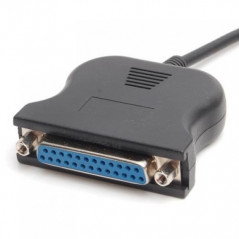 USB til 25-pins parallellport adapter