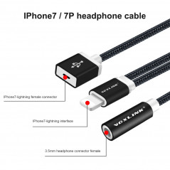 Andet tilbehør - Lightning til 3,5 mm adapter med opladning