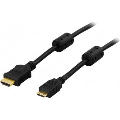 Skærmkabel & skærmadapter - MiniHDMI til HDMI-kabel 2M