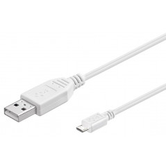 Goobay USB til MicroUSB-kabel hvid