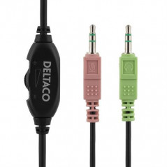Gamingheadsets - Deltaco gaming-headset med 2x 3.5mm AUX