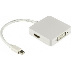 Skærmkabel & skærmadapter - MiniDisplayPort til DP/DVI/HDMI-adapter med lyd