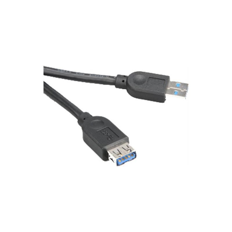 USB 3.0 förlängningskabel 1,5 meter - AK-CBUB02-15BK | Billigteknik.dk USB-kabel og USB-hubb - USB 3.0 förlängningskabel 1,5 meter