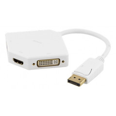 Skærmkabel & skærmadapter - DisplayPort til DVI/HDMI/VGA-adapter med lyd