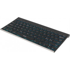 Tastatur til tablets - Deltaco baggrundsbelyst bluetooth-tastatur i miniformat