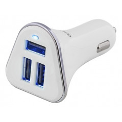 Opladere og kabler - Biloplader med 3 USB-stik
