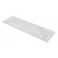 Tastaturer med ledning - Deltaco USB-tastatur hvid