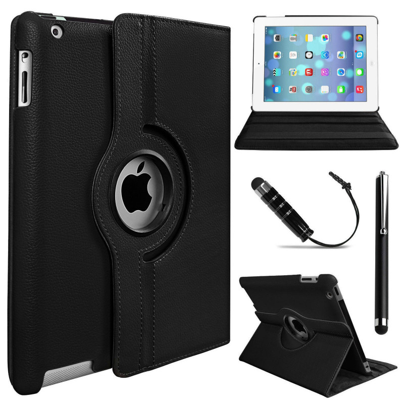 Cover med roterende stativ til iPad Mini 1/2/3 - ipadMini123-case36... Tablet tilbehør - Cover med roterende stativ til iPad Mini 1/2/3