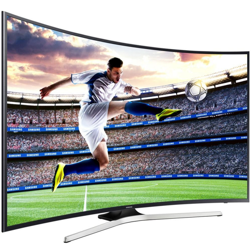 Billige tv\'er - Samsung 55-tums Curved UHD 4K Smart-TV (Tilbud)