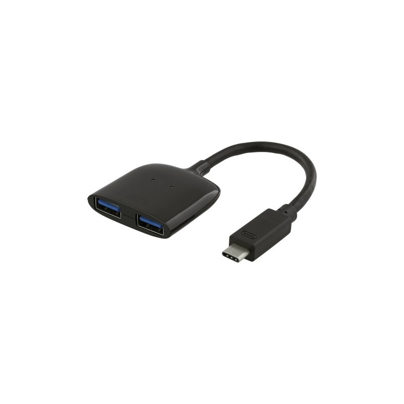 USB-kabel og USB-hubb - USB-C-hub med 2 USB 3.1-porte
