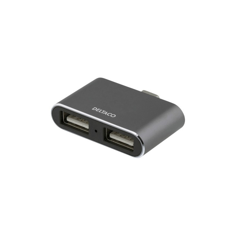 USB-kabel og USB-hubb - USB-C-hub med 2 USB 2.0-porte