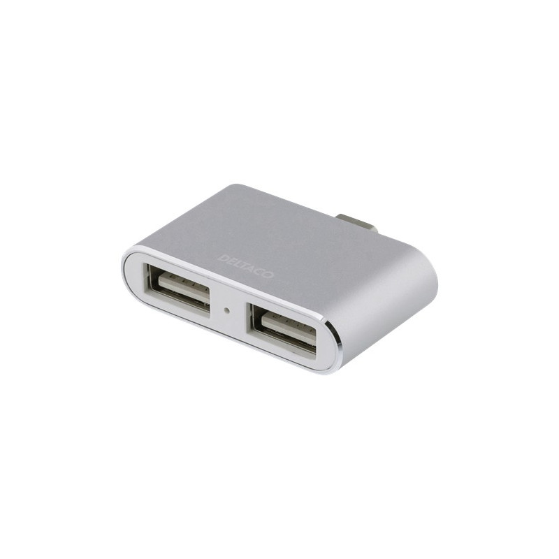 USB-kabel og USB-hubb - USB-C-hub med 2 USB 2.0-porte