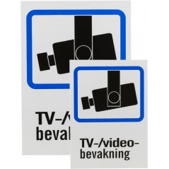 Kameraovervågningsskilt 2 stk