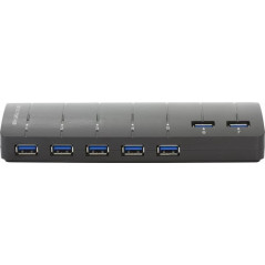 USB-kabel og USB-hubb - Deltaco USB-hubb 7 portar
