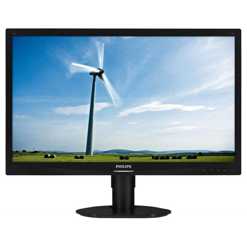 Philips 24-tommers ergonomisk Full HD-skærm (brugt) - 241S4L-beg | ... Brugte computerskærme - Philips 24-tommers ergonomisk Full HD-skærm (brugt)