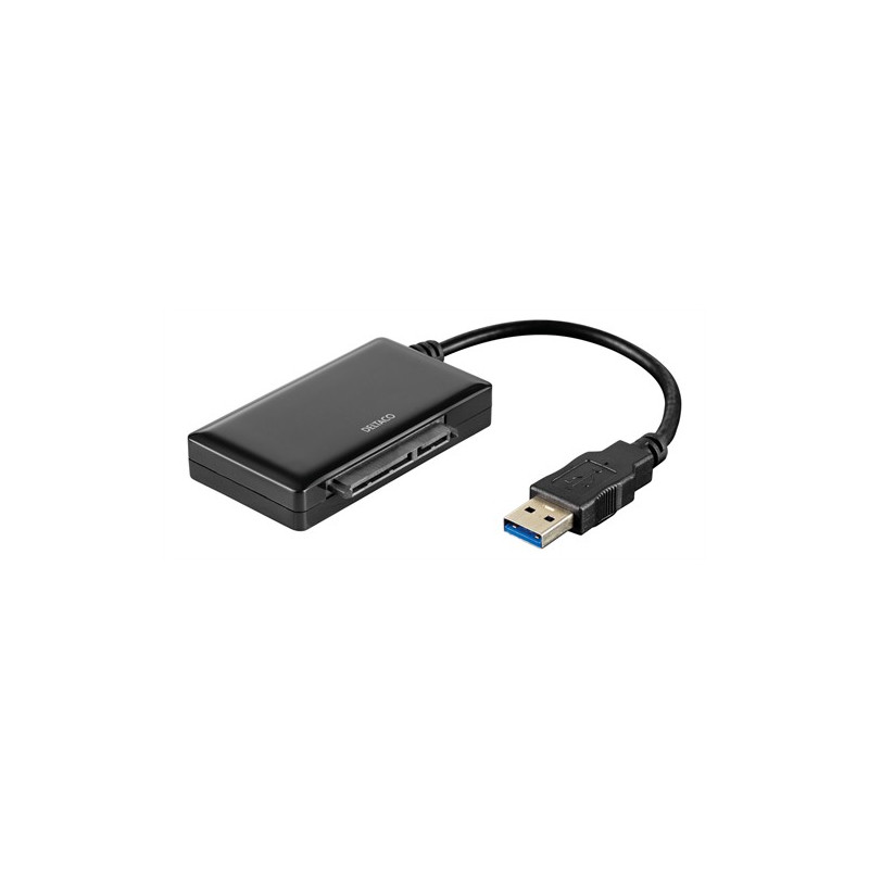 Dockingstationer til harddisk - Deltaco USB 3.0-adapter til intern 2,5" SATA-harddisk