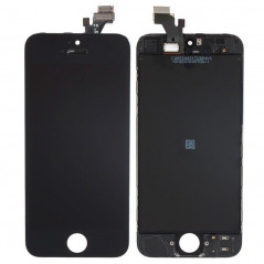 Erstatningsskærm til iPhone 5 (sort)