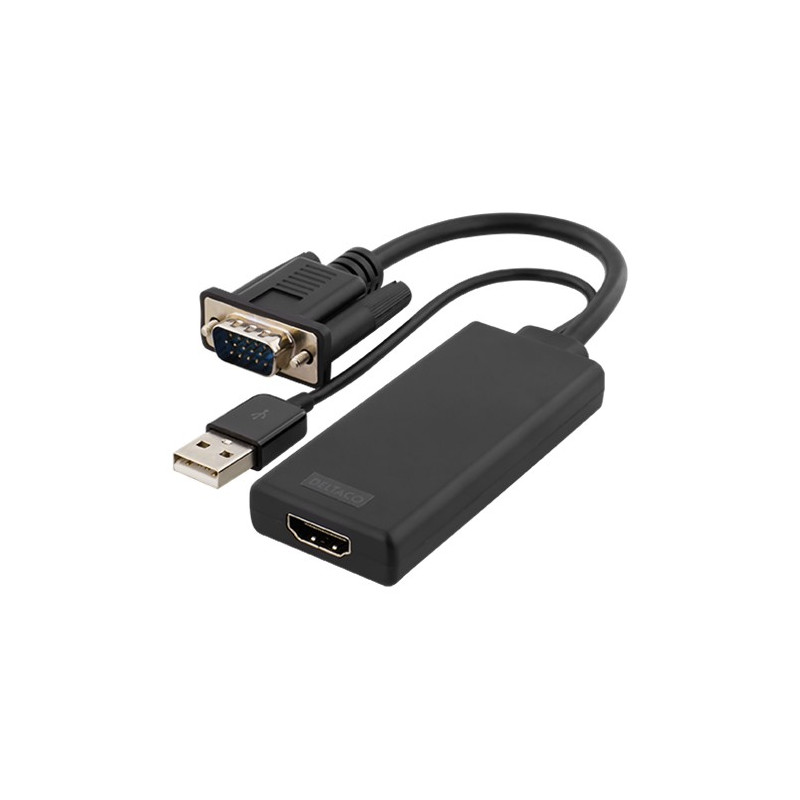 Skærmkabel & skærmadapter - VGA till HDMI-adapter
