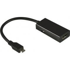 MHL til HDMI-adapter til Samsung, Sony, HTC m.fl.
