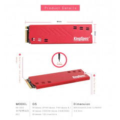 Harddiske til lagring - KingSpec 120 GB SSD PCIe NVMe M.2 2280