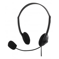 Deltaco headset 1x 3,5 mm 4-polet