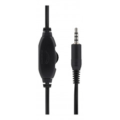 Deltaco headset 1x 3,5 mm 4-polet