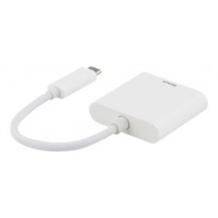 USB-C Multiport till HDMI-adapter med USB-C-laddport