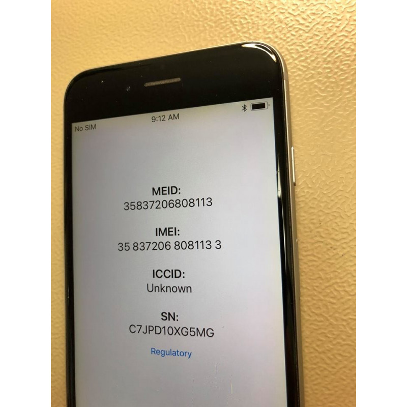 Brugt iPhone - iPhone 6 64GB Space Grey (brugt med gul skærm) (maks. iOS 12)