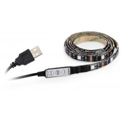 Sjove gadgets & gaver! - Selvklæbende 1 meters USB-drevet RGB-LED-lyskæde