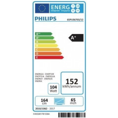 Billige tv\'er - Philips 65-tommer 4K UHD-TV