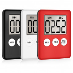 Køkkenudstyr - Digital køkkentimer med magnet I silver