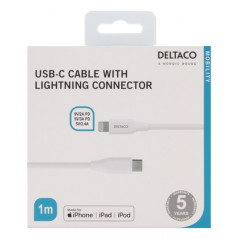 USB-C til Lightning 2 m kabel MFi-certificeret