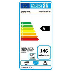 Billige tv\'er - Samsung 55-tums UHD 4K Smart-TV