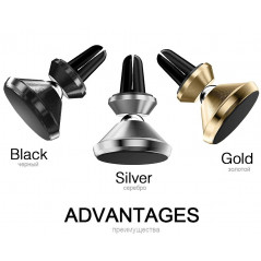 Mobilholdere - Magnetisk mobilhållare för bilens ventialtionsgaller