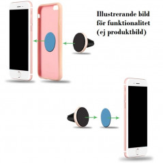 Mobilholdere - Magnetisk mobilhållare för bilen med 3M tejp