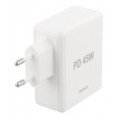 Universal computeroplader - Deltaco USB-C-laddare 45W för datorer och telefoner