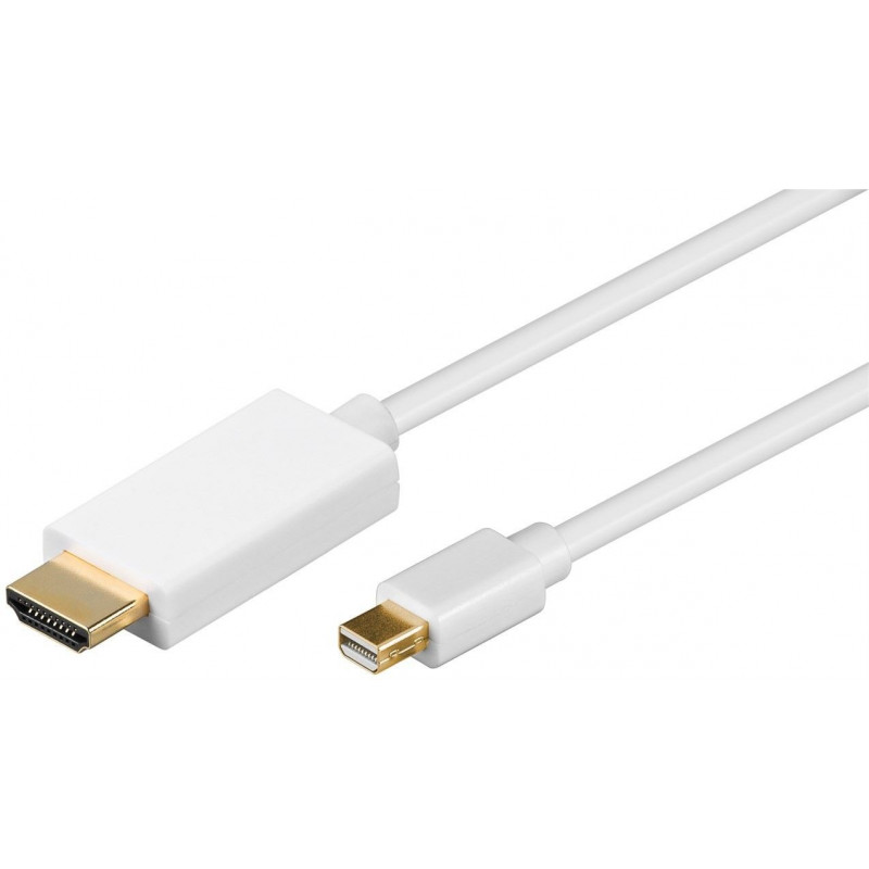 Skærmkabel & skærmadapter - Mini DisplayPort til HDMI kabel 4K@30Hz