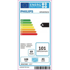 Billige tv\'er - Philips 43-tums 4K UHD-TV (Tilbud)