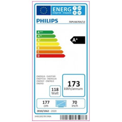 Billige tv\'er - Philips 70-tommer 4K UHD-TV