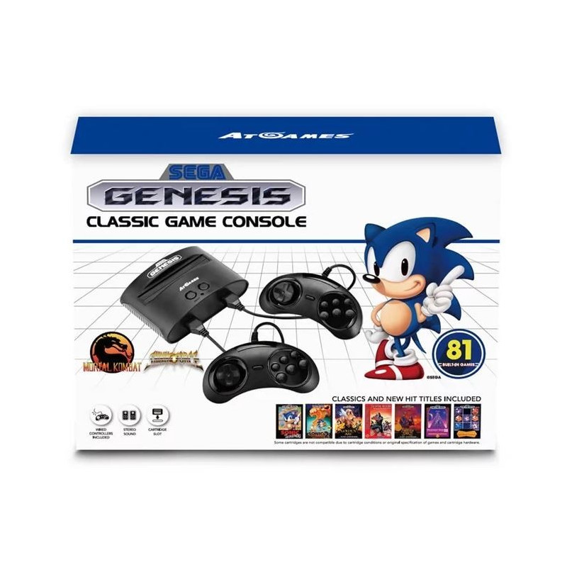 Spil & minispil - Sega Mega Drive Classic Game Console (inkl. 81 spil)
